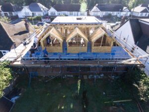 Dormer windows in process